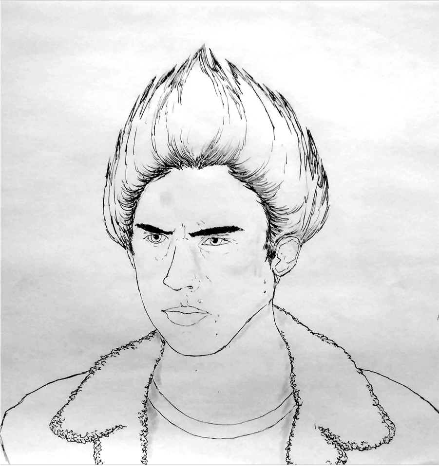 So I Did An Artpiece Of My Own Rendition Of Max Griffin - Sketch (900x1200), Png Download