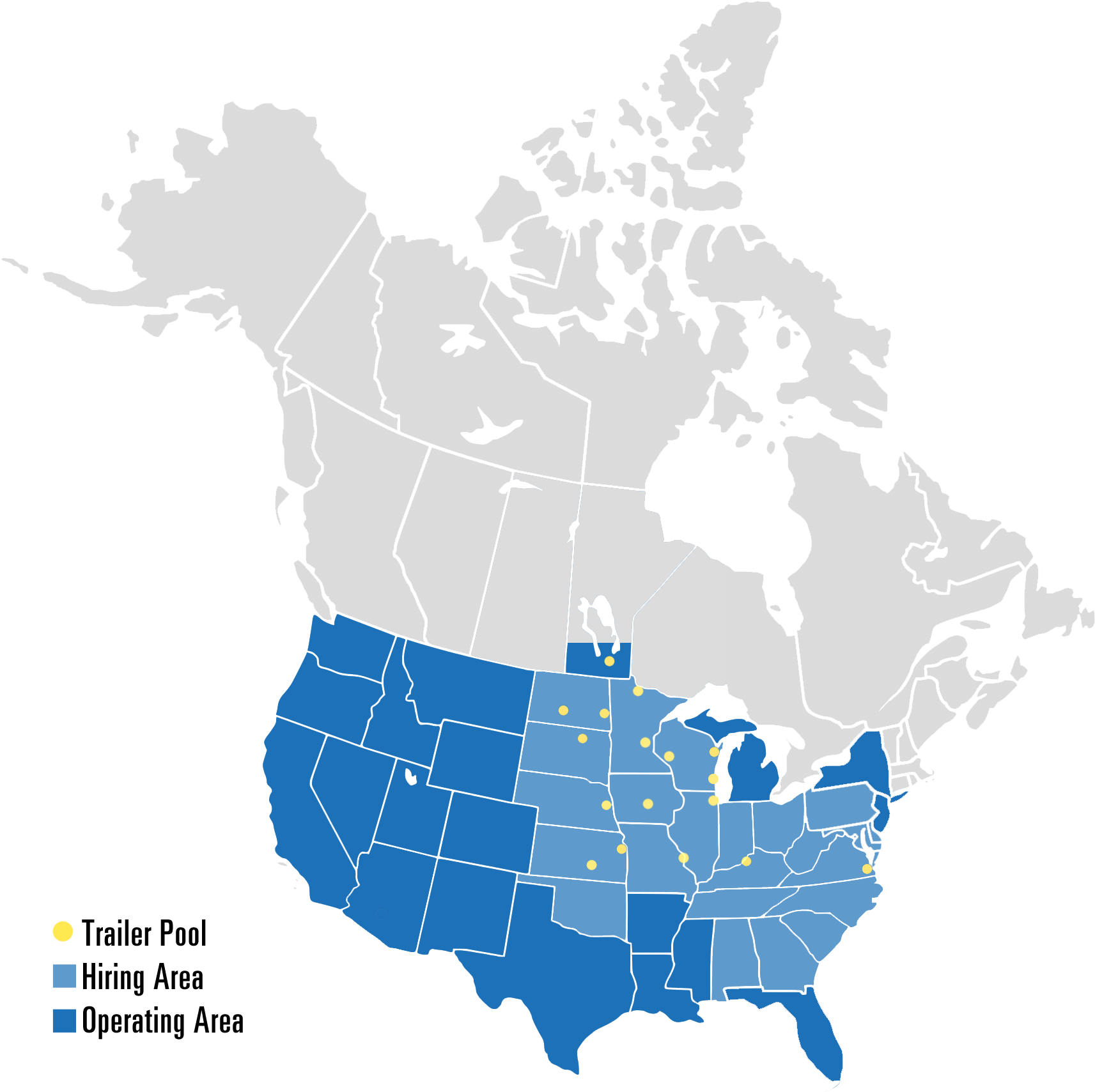 Areas Served - Us States Joining Canada (1760x1744), Png Download