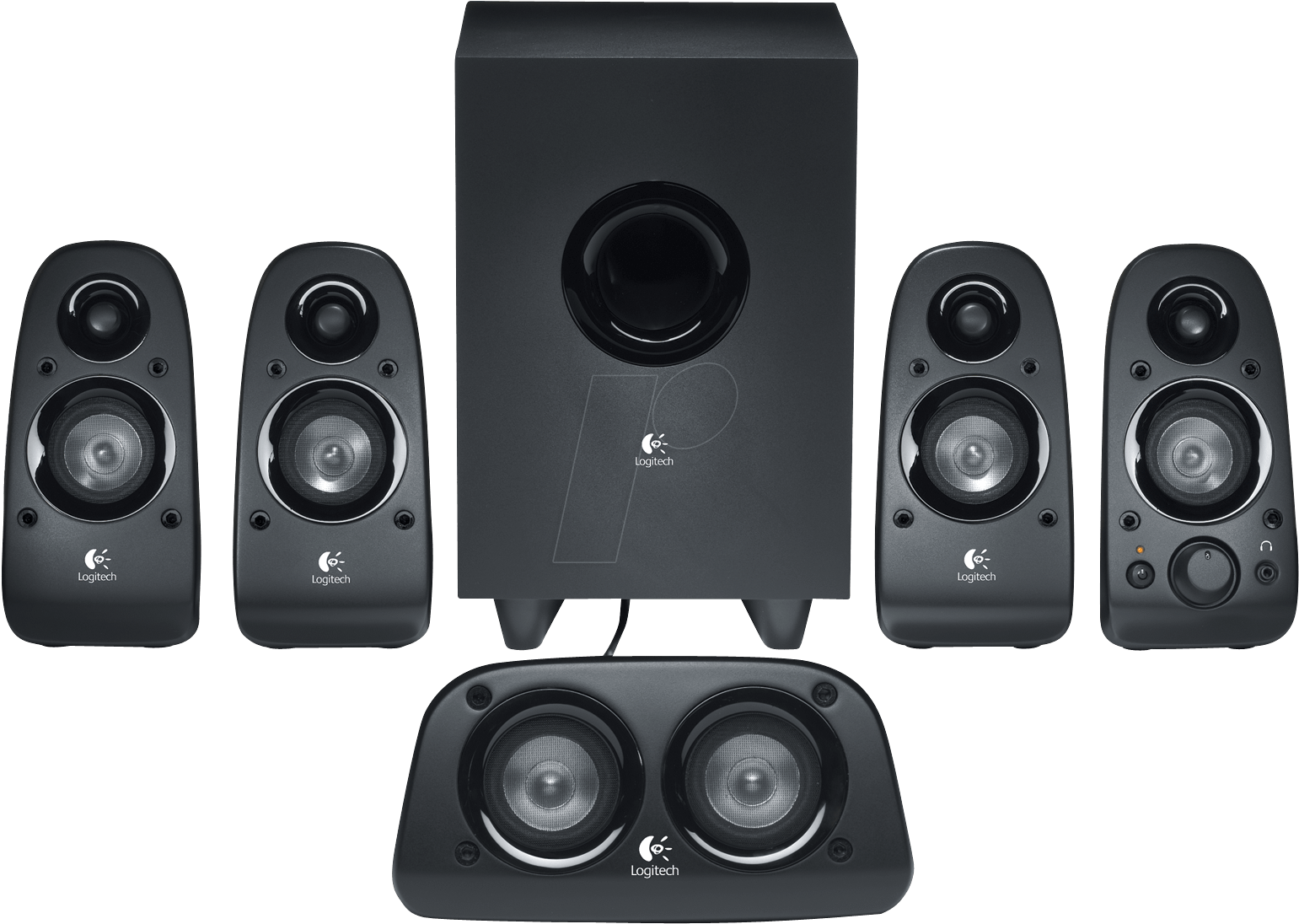 Logitech Z506 - Logitech Z506 Speaker Sys - For Pc - 5.1-ch (1560x1105), Png Download