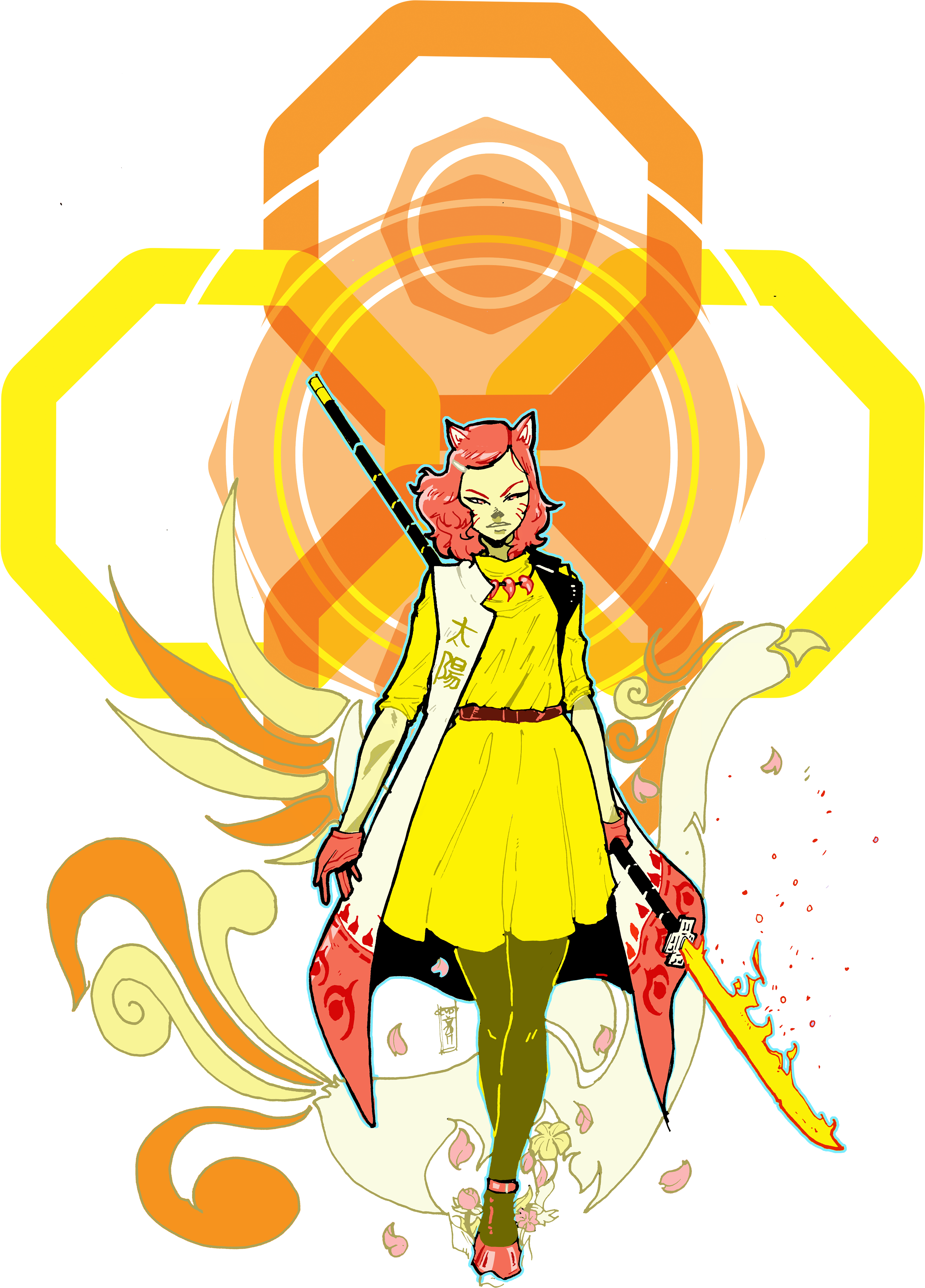 Amaterasu Tee Shirt Design - Art (3840x5285), Png Download