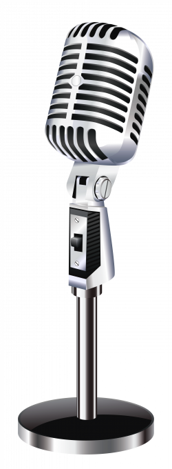 Radio Mic Png - Microphone Clipart Transparent Background (250x680), Png Download