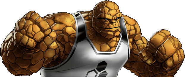 Thing Dialogue 2 - Avengers Alliance Fantastic Four (625x270), Png Download