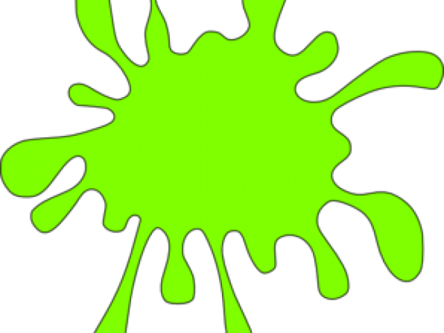 Splatter Clipart Colour - Paint Yellow Splash Clipart (640x480), Png Download