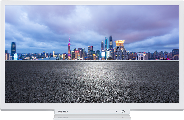 24" Toshiba Hd Ready Tv Front - Television Set (640x640), Png Download