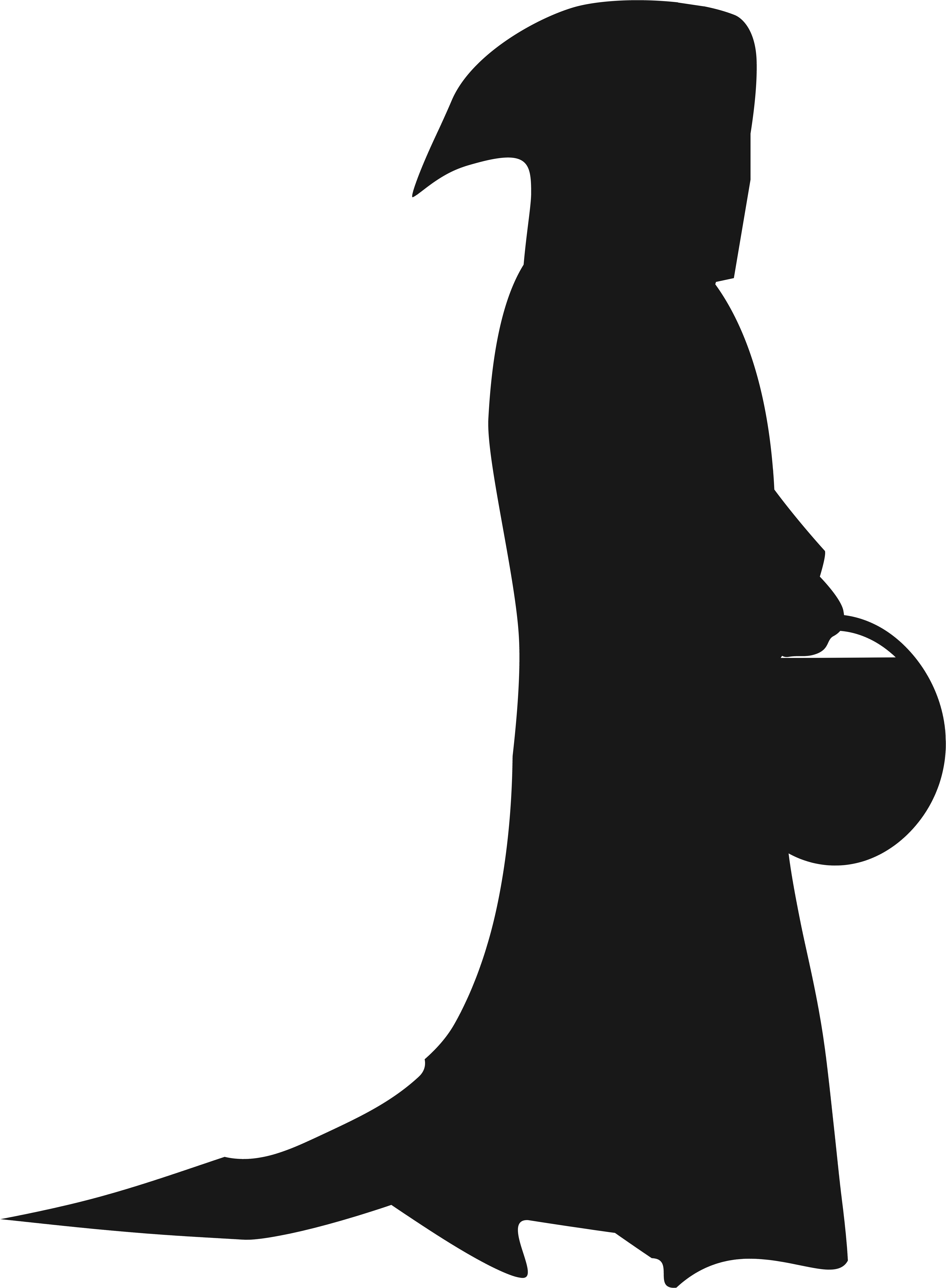 Halloween Silhouette Png Clipart Image - Halloween Png (4524x6184), Png Download