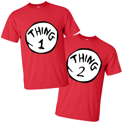 Thing 1 T Shirt Uk ↺ - Thing One (1) Dr Suess, Cat (400x400), Png Download