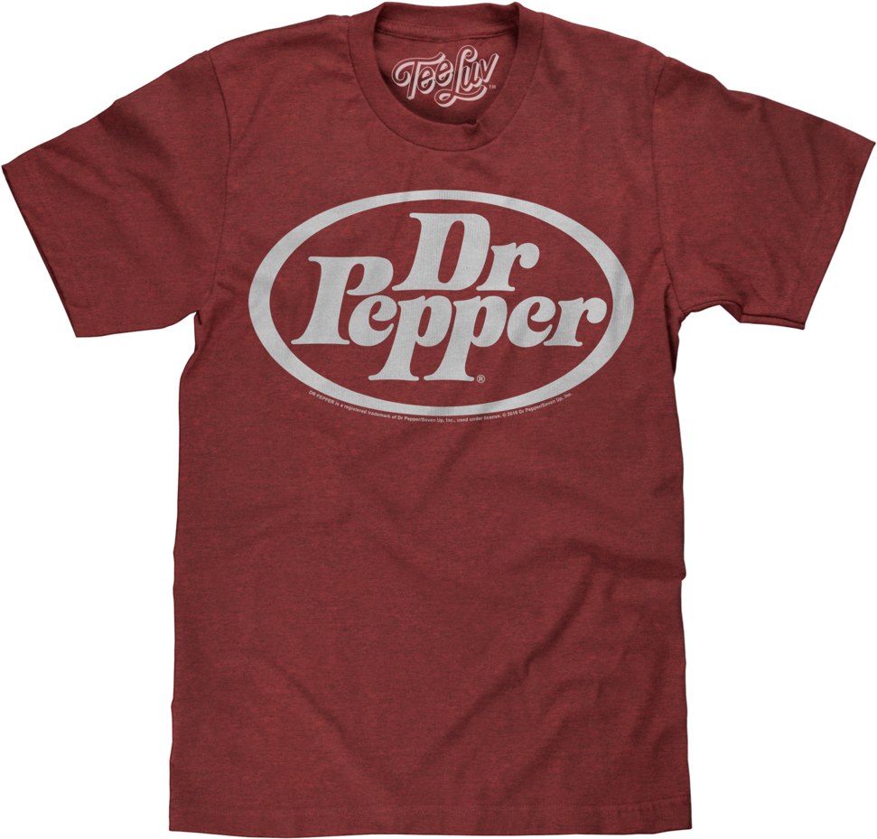 Dr Pepper Oval Logo On Crimson (999x1024), Png Download