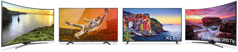 Tvs2 - Samsung Mu6500-series 55"-class Hdr Uhd Smart Curved (800x178), Png Download