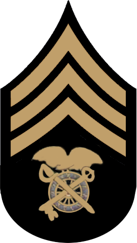Quartermaster Sergeant 1902-1909 - Ssg Rank (271x481), Png Download