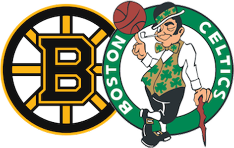 Bruins Celtics Spotlight Logo Historic - Boston Celtics Vs Detroit Pistons (560x300), Png Download