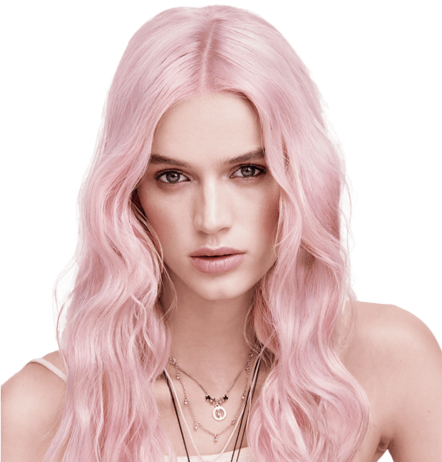 Banner Pink Hair - Hair Elements (738x648), Png Download