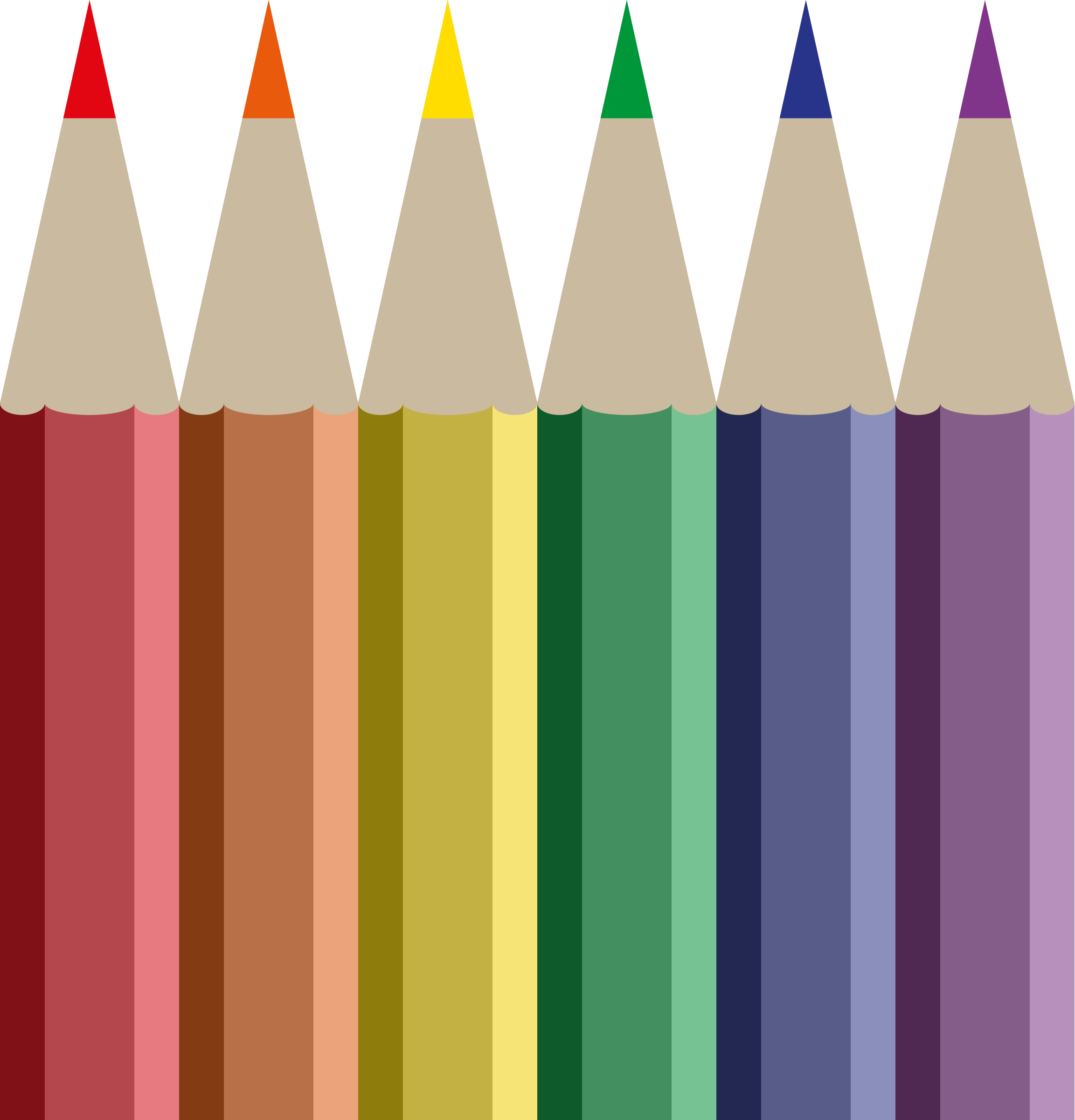 Download And Use Pencil Png Clipart - Pencil Crayons Clipart (2305x2400), Png Download