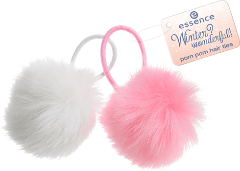 Pom Pom Hair Ties - Hair Tie (490x350), Png Download