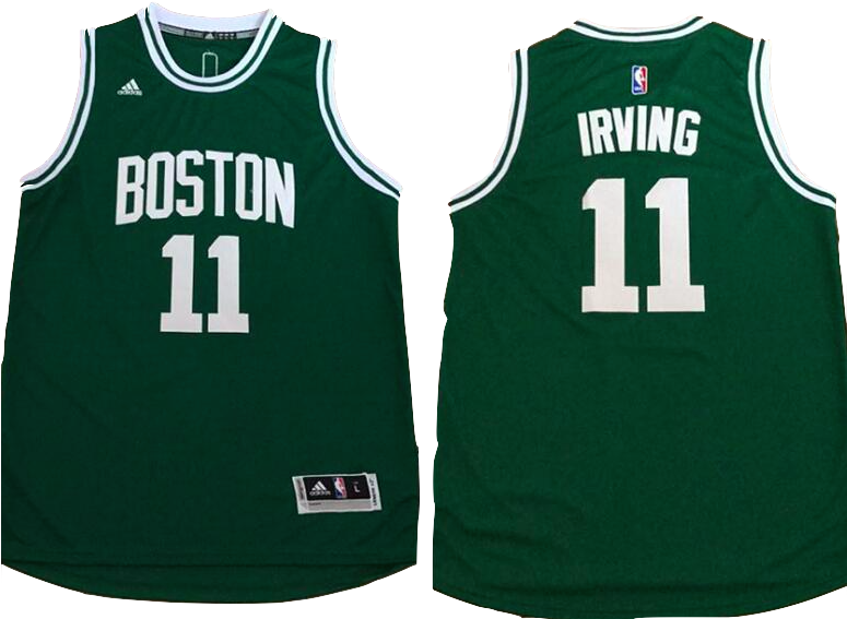 Boston Celtics Jersey - Boston Celtics Kyrie Irving 11 Stitched Basketball (774x574), Png Download