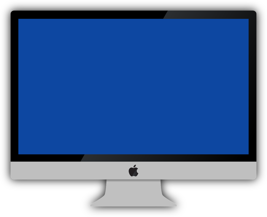 Computador Da Apple Desenho Clipart Laptop Macbook - Pantalla De Computadora Mac (900x733), Png Download