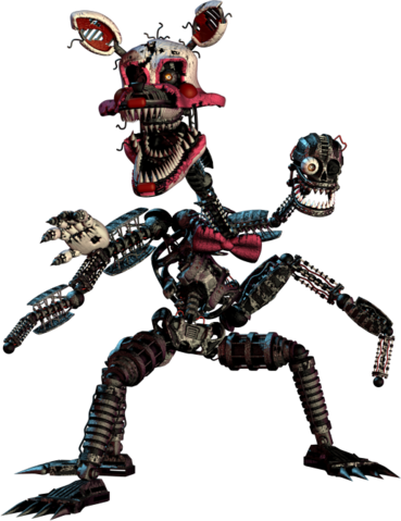 File - Nightmaremangle - Funko 5" Articulated Five Nights At Freddy's - Funtime (369x479), Png Download