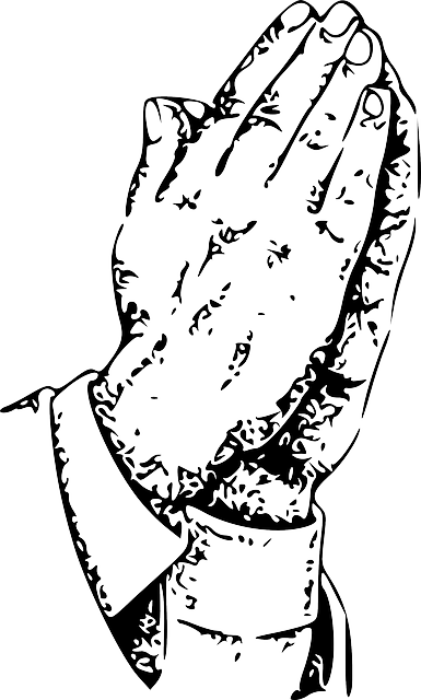 Praying-31126 640 (385x640), Png Download