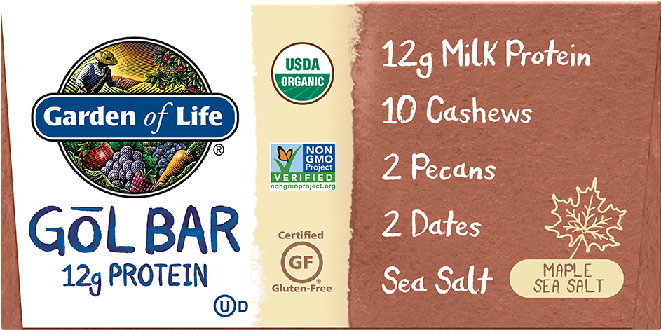 Garden Of Life Gol Bar, Maple Sea Salt Flavor, - Minami Prenatal Omega-3 Fish Oil Lemon - 30 Softgels (1000x1000), Png Download