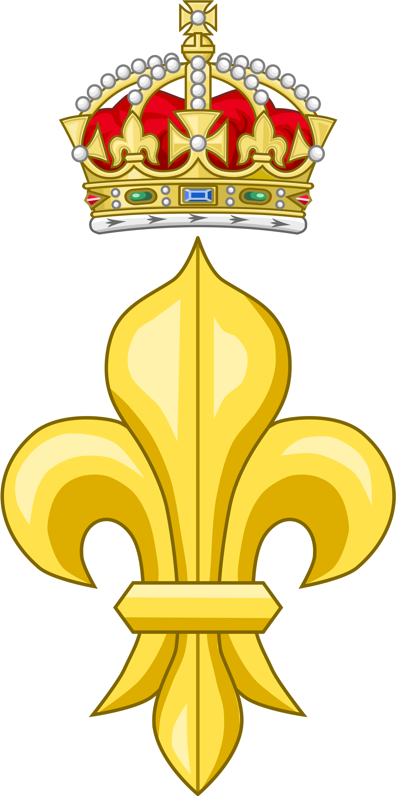 Open - Fleur De Lys Tudor (2000x2760), Png Download