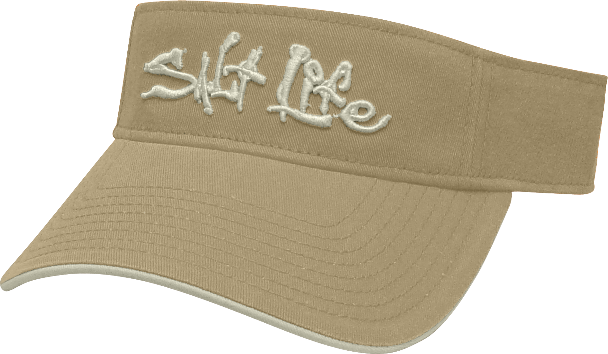 Salt Life Signature Logo Visor / Khaki - Salt Life Visor - Khaki (2500x2500), Png Download