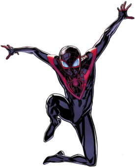 Ultimate Spiderman - Miles Morales Spider Man Marvel (332x480), Png Download