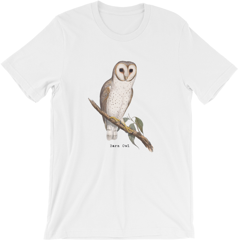 Barn Owl Vintage/unisex T-shirt - Australian Predators Of The Sky [book] (1000x1000), Png Download