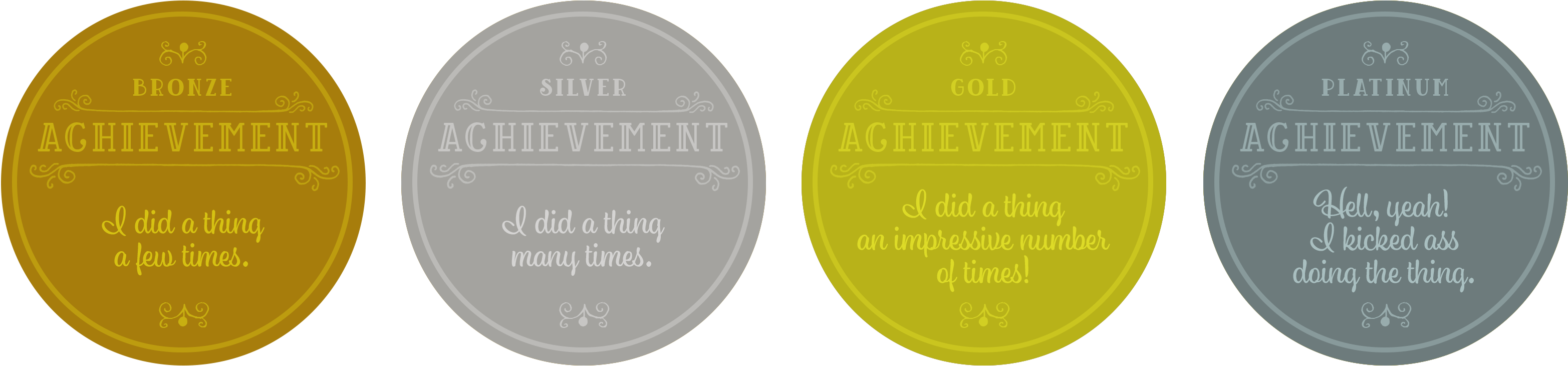2017 Achievement Trophies - Icon (3200x800), Png Download