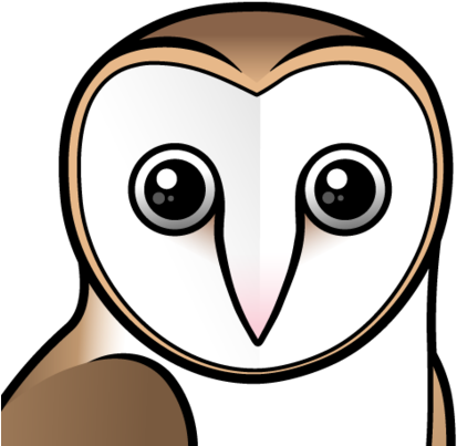 About The Barn Owl - Zazzle Four Colour Owls (pastel) Key Ring (440x440), Png Download