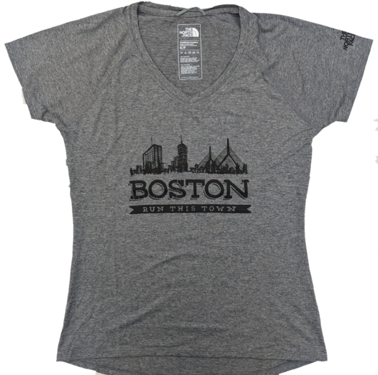 The North Face Women's Boston Short Sleeve Reaxion - Gondola (530x536), Png Download