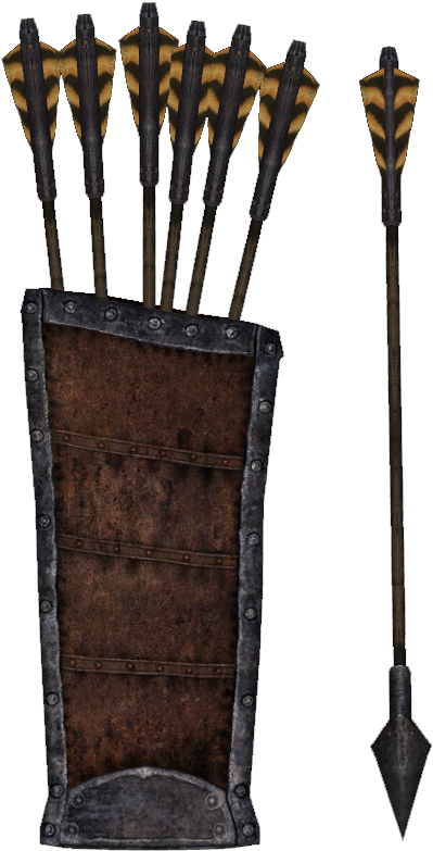 Oblivion Ironarrow - Skyrim Arrows (588x785), Png Download
