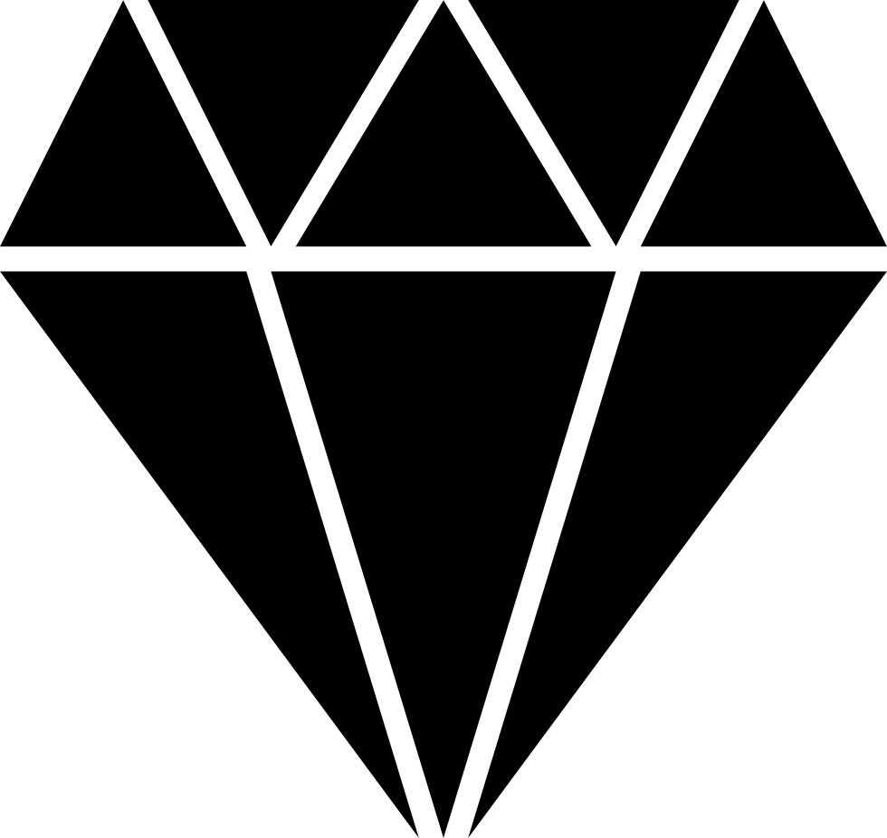 Download HD Diamond Svg Png Icon Free Download - Diamond Icon White Png  Transparent PNG Image - NicePNG.com, image size:980x926