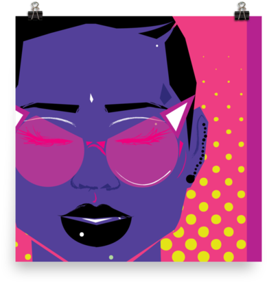 Summer Sunglasses - Cartoon (600x600), Png Download