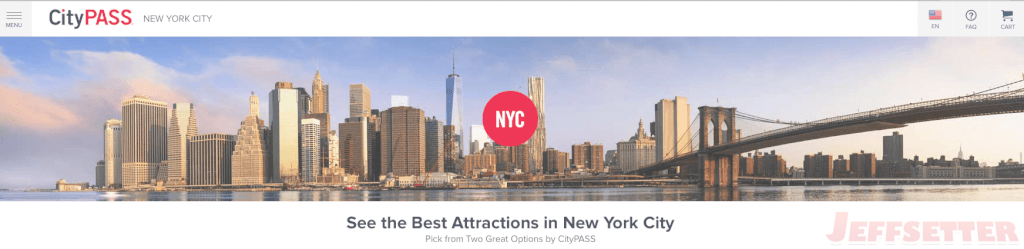 Citypass New York City - New York City (1024x249), Png Download