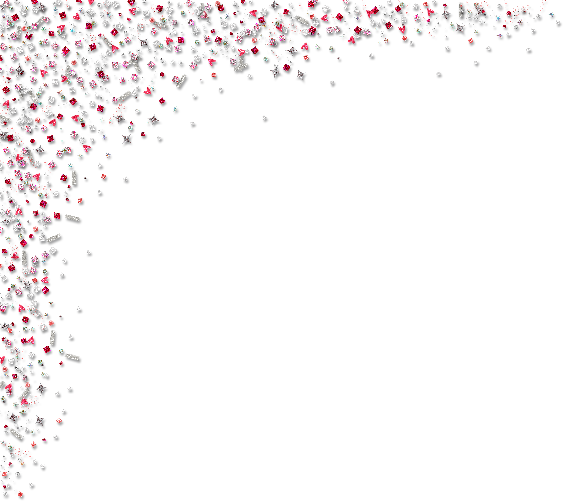 Sparkle Border Png - Glitter Corner Border Png (2254x2008), Png Download