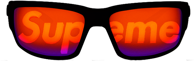 Supreme Glasses Sunglasses Shades Ftestickers - Sunglasses (628x198), Png Download