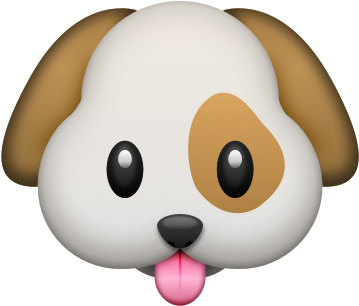 Emojis And Music - Emojis De Whatsapp Perro (360x360), Png Download