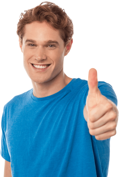 Free Png Men Pointing Thumbs Up Png Images Transparent - Man Thumbs Up Png (850x566), Png Download
