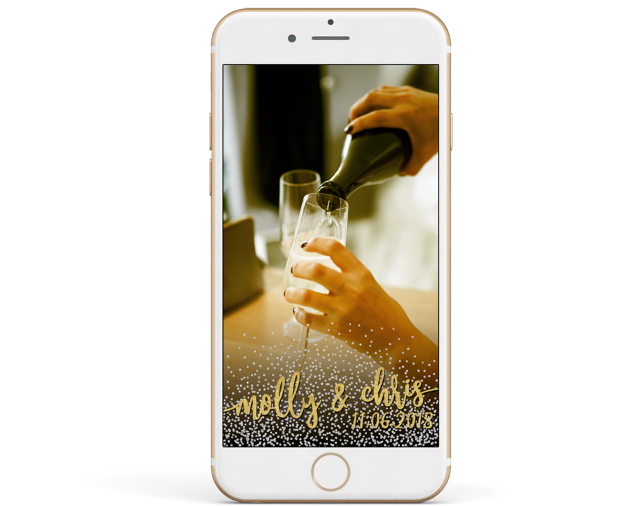 Snapchat Wedding Filter (1000x738), Png Download