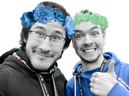 You Get A Flower Crown, You Get A Flower Crown, Everyone - Jack And Mark Pics Together (500x375), Png Download