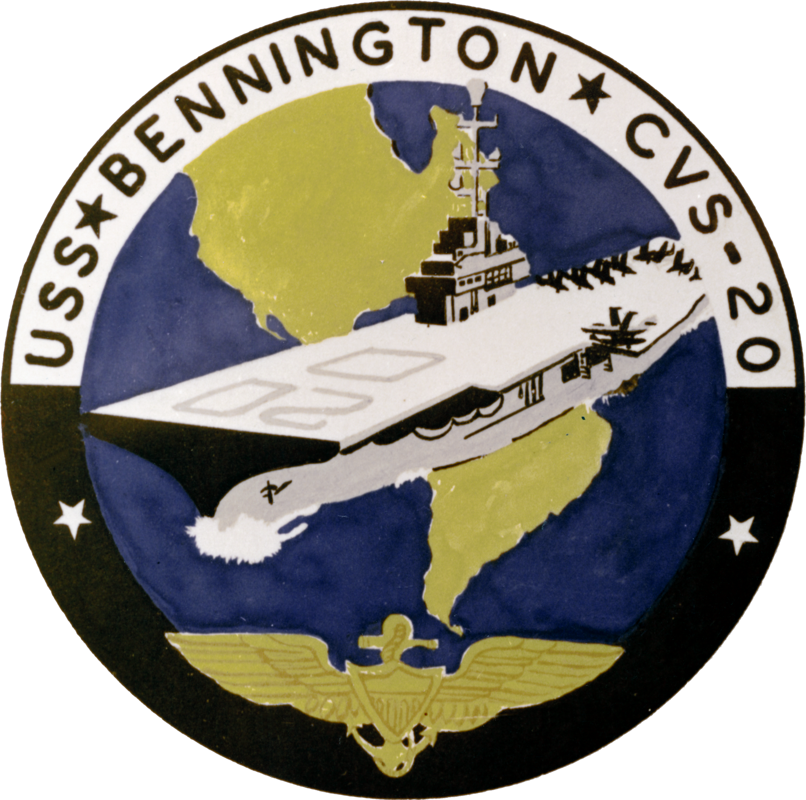 Cvs-20 Bennington Insignia - Military (2651x2630), Png Download