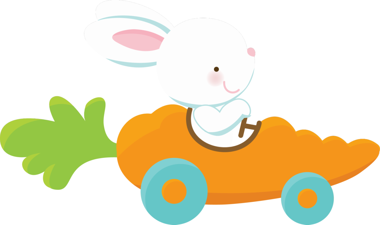 Zwd Carrotcar - Personalized Easter Bunny Car Bib (1280x758), Png Download