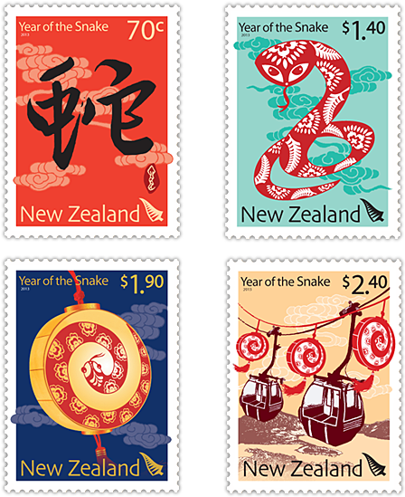 Postage Stamps 2013 - Chinese New Year (600x600), Png Download