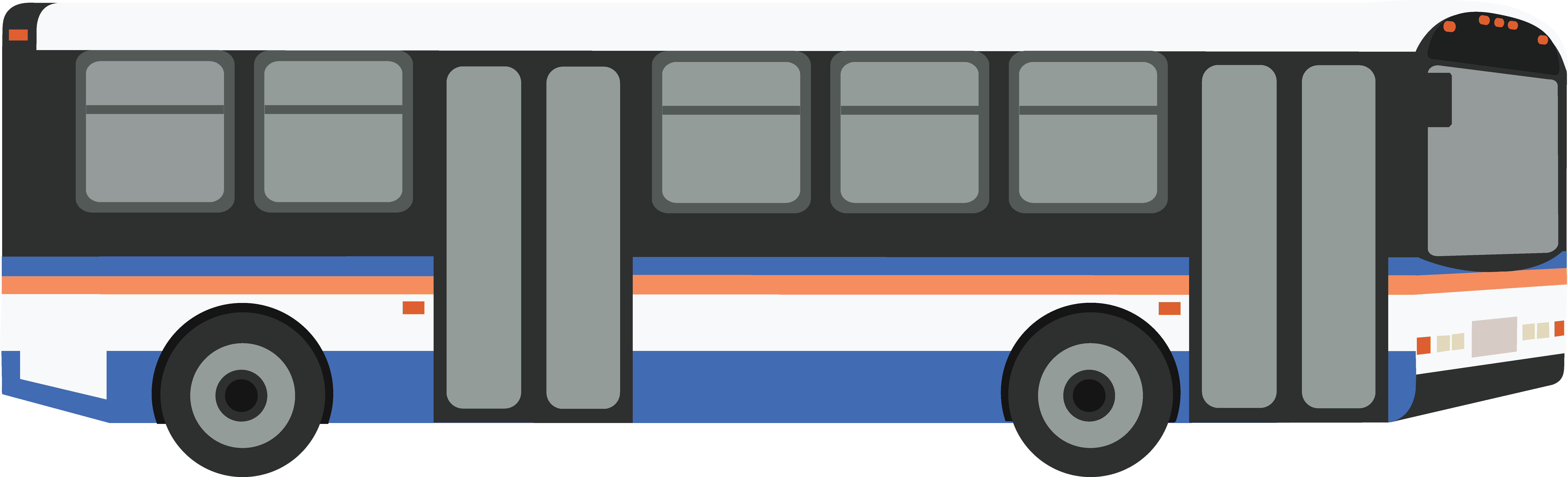City - City Bus Clipart Png (8827x2686), Png Download