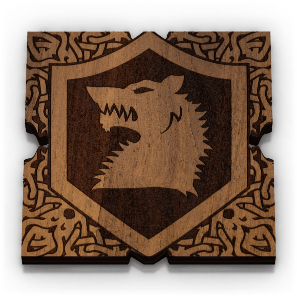 Wolf Banner Token - Grizzly Bear (1000x1000), Png Download