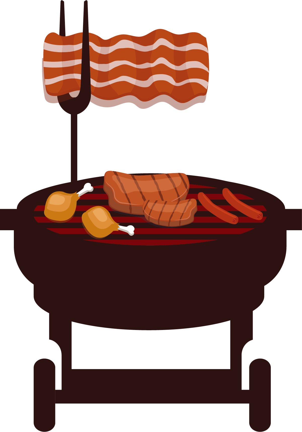 Barbecue Barbacoa Churrasco Beefsteak - Clipart Churrasco (1200x1715), Png Download