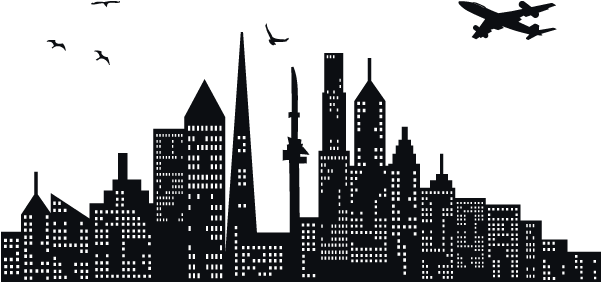 Vinilo Decorativo Ciudad - Decoraciones Para Un Pared (650x650), Png Download