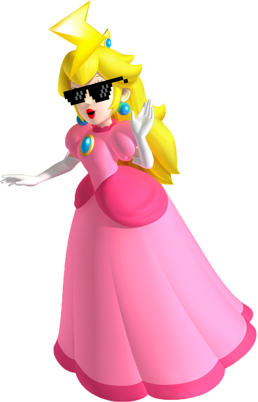 Princess Peach Room Decor Decal - Removable (852x1326), Png Download