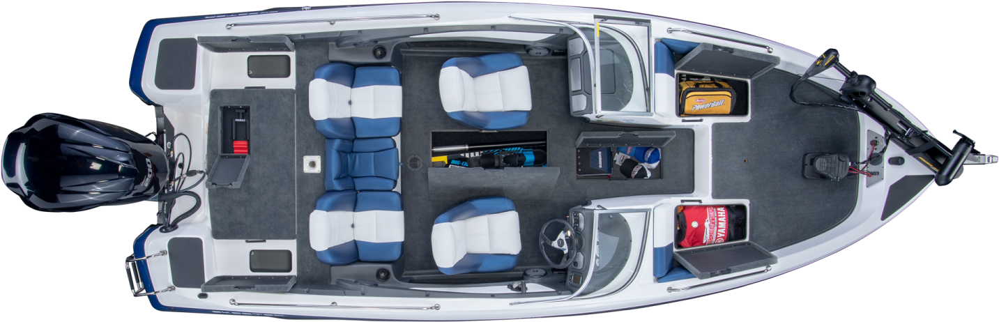 2019 Skeeter Sl210 Fish & Ski Boat For Sale Overhead - Boat (1500x510), Png Download