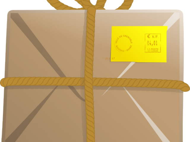 Parcel Cliparts - Cartoon Parcel (640x480), Png Download