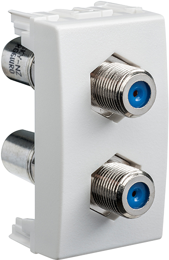 80mf2 Tv Socket, With 2 X F Type Mechanism - Television (800x600), Png Download